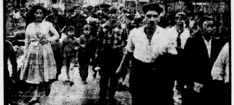 Marcha Lota-Coronel. El Siglo, 21 de abril de 1960.
