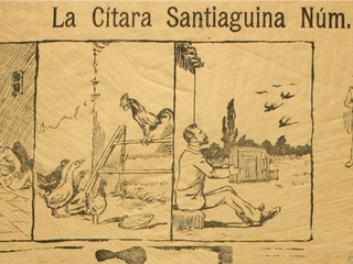 Juana María Inostroza, Plano detalle La Cítara Santiaguina Núm. 2. Pliego de 55 x 38 cm.