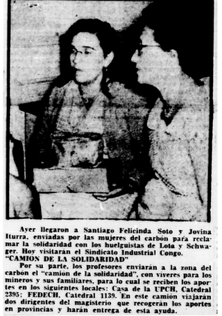20 de abril, 1960. Comisión de Mujeres en Santiago