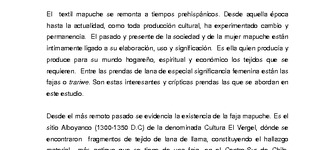 Trariwe, faja de mujer mapuche. 2012.