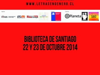Programa Encuentro Letras en Género 2014.