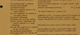 Síntesis de textos del MEMCH. 1982. Fondo Elena Caffarena. Archivo Mujeres y Géneros.