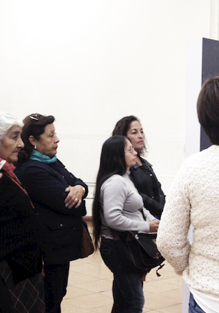 Cristina Muñoz, Cecilia Rodríguez, Marcela Carinao, Verónica González, Maritza Backland y Mirta Catalán