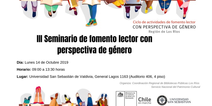 Afiche seminario fomento lector_ Los Ríos.